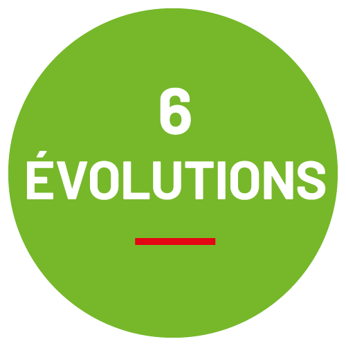 6 ÉVOLUTIONS